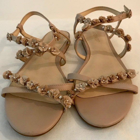 nine west leather sandals